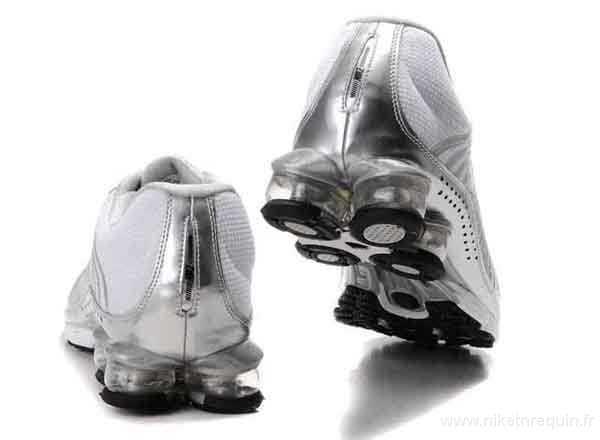 Hommes Nike Shox R4 625 blanc gris (2)